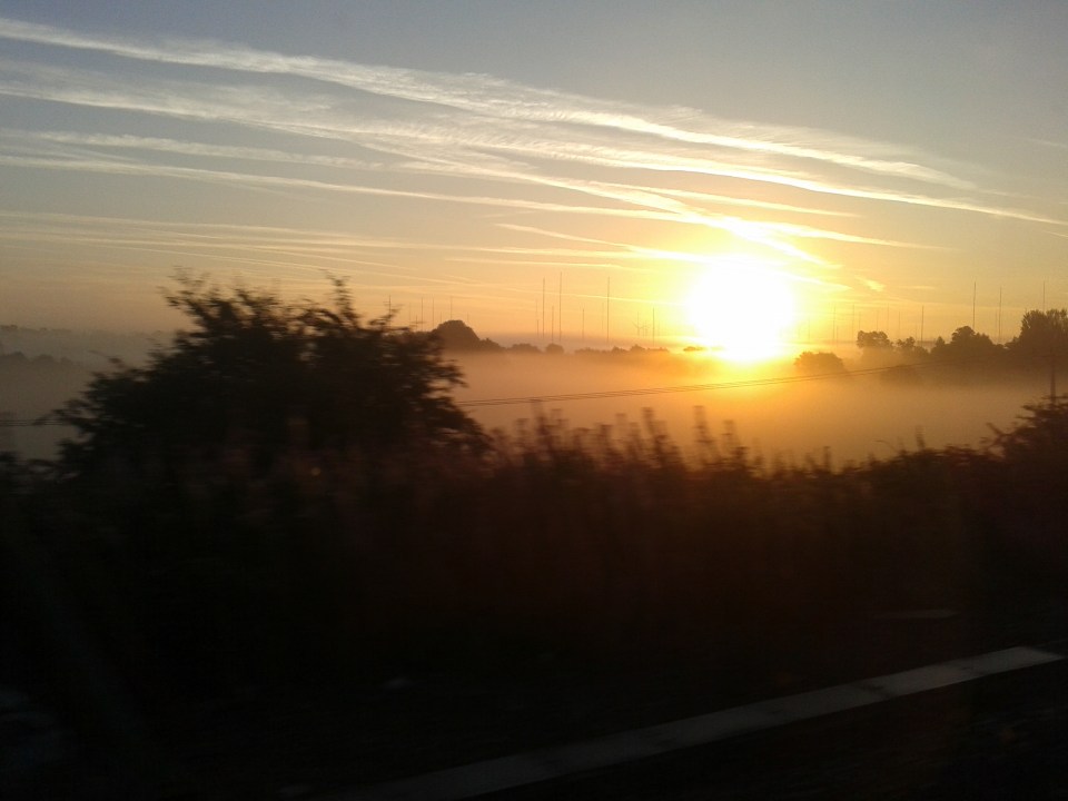 Sunrise from train September 2013