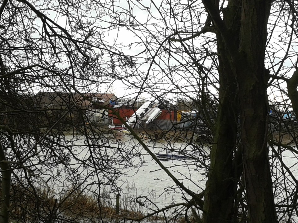 Plane in river at Irthlingborough