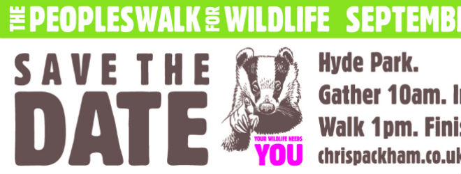 Peoples walk for wildlife