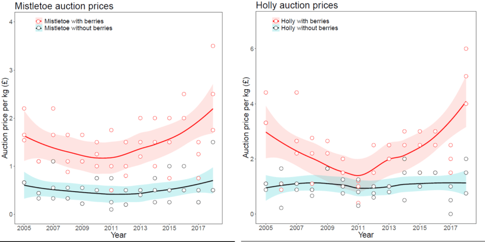 Holly and mistletoe prices 2018